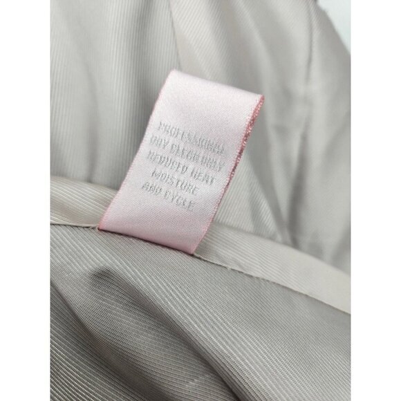 Rebecca Taylor Wool Duster Coat Womens 4 Long Brown Jacket Lace Tie Front - Picture 10 of 10